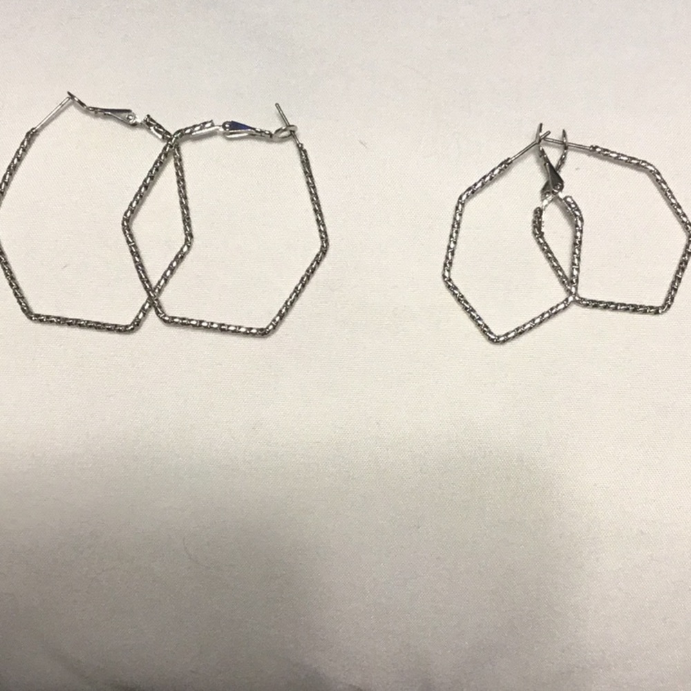 Silver earrings